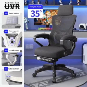 UVR Leisure Armchair Ergonomic Design Gaming Computer Chair Sitting Comfort Reclining Boss Chair Mesh Office Chair Furniture