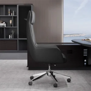 New Fashion Leather Boss Office Chair Ergonomic Office Comfortable Sitting Home Study Chair