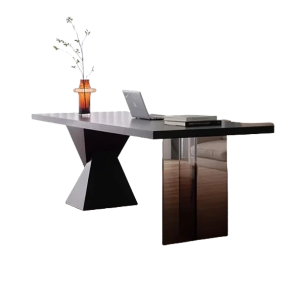 Black Large Work Table Office Wireless Charging Wooden Reading Computer Desks Study Reception Mesa Escritorio Office Furniture - Image 6