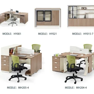 Factory Wholesale Modern Style Office desk Multi Drawers Home furniture wooden computer desk