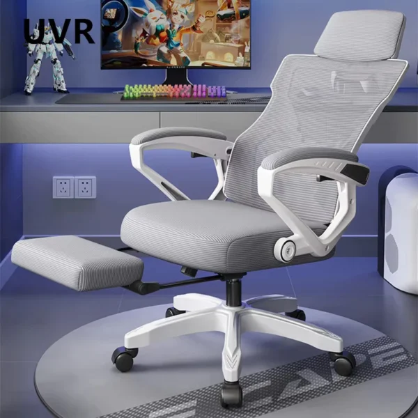 UVR Leisure Armchair Ergonomic Design Gaming Computer Chair Sitting Comfort Reclining Boss Chair Mesh Office Chair Furniture