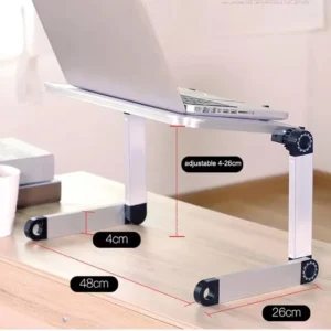 Portable Laptop Desk Stand Adjustable Aluminum Foldable Notebook Table Ergonomic Lapdesk Bed Sofa Table Desk Stand Laptop Holder