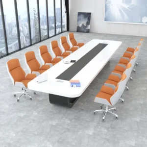 Painted Conference Table Long Table Simple Modern Furniture White Medium And Large Negotiation Table Conference Room Office Desk